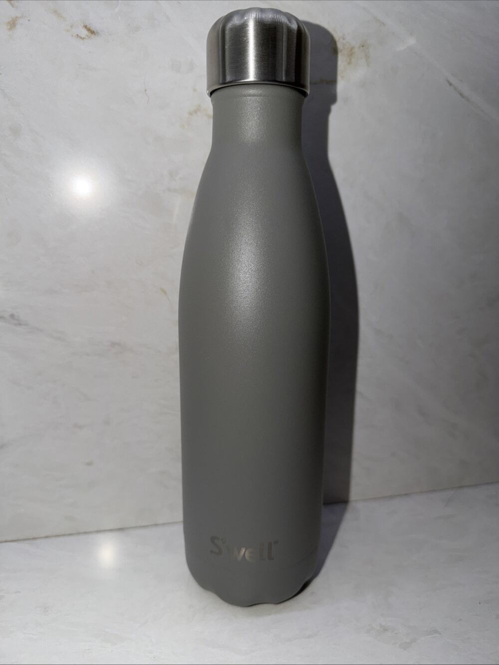 SWELL Vacuum Insulated Stainless Steel Water Bottle, 17 oz, Smokey Quartz